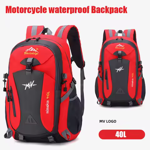 For MV Agusta 675 800 Brutale 800 1000 Waterproof Motorcycle Backpack Hiking Lightweight Trekking Fi