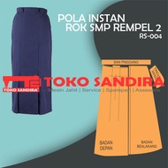 pola rok/pola intsan rok smp/pola rok sekolah/pola instan rok sekolah smp/pola rok rempel/pola insta