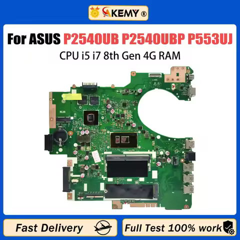 P2540UB Mainboard For ASUS P553UA P553UJ P2540UA P2540UJ P2540UQ P2540UBP Laptop Motherboard CPU i5