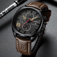 jam tangan lelaki smart watch Curren Fashion Street Wear Watch Men's Chronograph Five-Hand Quartz Wa