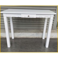 Simple Wooden 3ft long Console Table. Contemporary Simplistic Modern Design with 1 drawer 40x90xH74c
