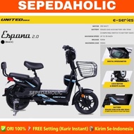 ready Sepeda Listrik UNITED ESPANA 2.0 Electric E Bike 350 Watt murah