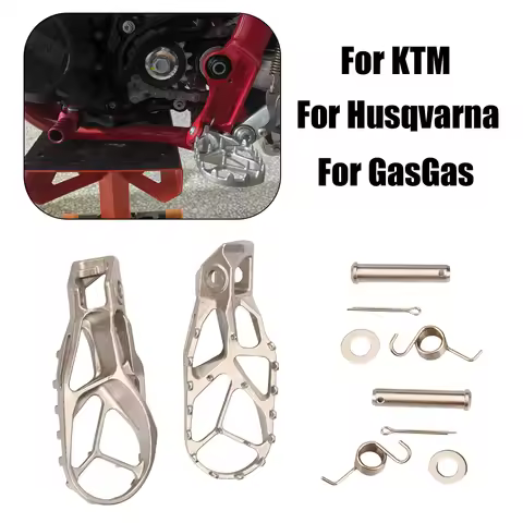 Off Road Motorcycle Stainless Steel Pedals For KTM XC SX XCF SXF EXC EXCF XCW SMR 125-500 For Husqva