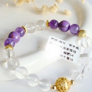 觀照洞見丨九紫離火運丨美國紫雲母白水晶紫水晶手串