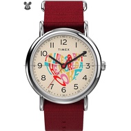 TIMEX TW2V29900 Unisex Watch Weekender Coca-Cola 38mm Analog Slip-Thru Nylon Strap Cream Red *Origin