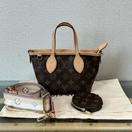 ✨LV 芯片款老花neverfull BB 17*15*9 99新 配件塵袋