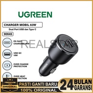 Ugreen 90645 Car Charger QC 3.0 - Car Charger Ugreen 36W 48W 42W 30W 130W 69W Car Motorcycle Charger