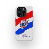 Max Verstappen 2025 Helmet F1 Phone Case Dutch Heritage Edition For iPhone16e/15/14/13/12mini/11/8PL