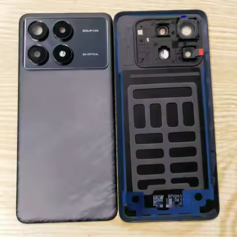 Rear Battery Glass Lid For Xiaomi Redmi K70 Ultra K70 Pro K70E Back Cover Door Case Housing + Lens F