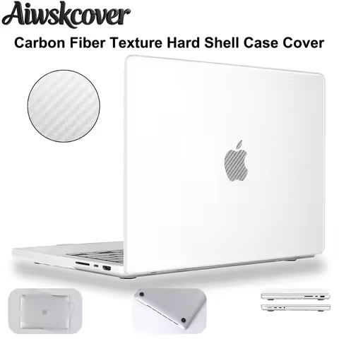 Carbon Fiber Texture Case For 2026 MacBook Air 13.6/15 inch M5M4M3M2 Chip, Hard Shell Case Cover For