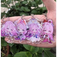 Honkai Impact 3 Elysia Keychain Anime Game Accessories Backpack Pendant Cosplay Props Badge Gift