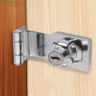 PARADEAO Cam Cylinder, Hasp Lock With Keys Cylinder Lock, DIY Padlock Silver Metal Cam Security Lock Cupboard