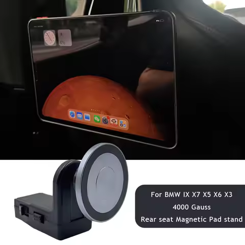 For BMW X5 X6 X7 IX I5 I7 2023 2024 2025 2026 Car Rear Seat Pad Super Magnetic Holder Stand Phone Mo
