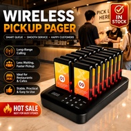 Wireless Queue Pager Restaurant Calling System Food Pickup Wireless Buzzer Cafe Pager Ready Stock Re