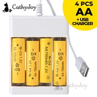 CathyJoy Rechargeable Battery AA Charge 700mAH Cas Bateri for Electronic Toy Remote Control Power Ca