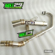 DS4 SUPER OPEN SPEC pipe tube type inlet 51mm 1set for Tmx125 Tmx155 Rusi tc125 155 Raider 150carb/f