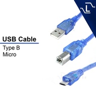 [Luminense] USB Type B Arduino USB Cable Printer Cable Arduino Uno Mega USB Cable Printer Cable PLC 