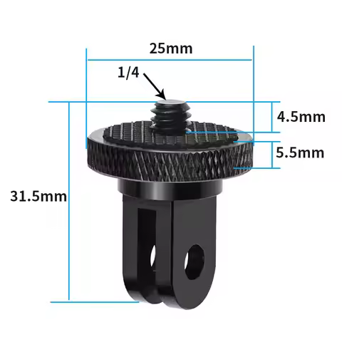 1/4 Screw Converter Mini Tripod Adapter for Gopro 13 12 11 10 9 Eken Sjcam Insta360 X4 X3 DJI Action