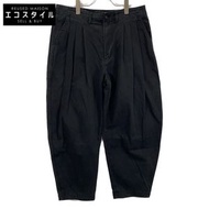 Porter Classic SATCHMO CHINOS/Satchimo Chino 黑色 Supyma 棉質隨機塞衣寬錐形褲，L 碼（二手）