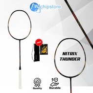 BADMINTON RACKET HUNDRED NITRILE THUNDER 4U 5UOriginal FREE BAG + STRINGS