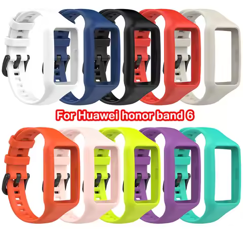 Silicone Strap For Huawei Band 6 Breathable Replacement Bracelet Wristband for Huwei Honor Band6 Wat