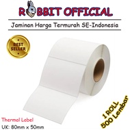 Thermal Barcode Label Sticker [80x50] Barcode Label Aesthetic Shipping Label 80x50mm Contents 500pcs