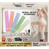 Anti Slip Resistance Band / Elastic Yoga Band for Glutes Leg Shoulder Stretching / Gym Tali Yoga