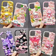 Phone phone case DIY phone case Cartoon Doll phone case Material Pack diy Cream Glue Handmade Creati