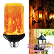 Aydღ4 Modes E27/26/14 B22 LED Flame Effect Fire Light Bulb Flickering Lamp