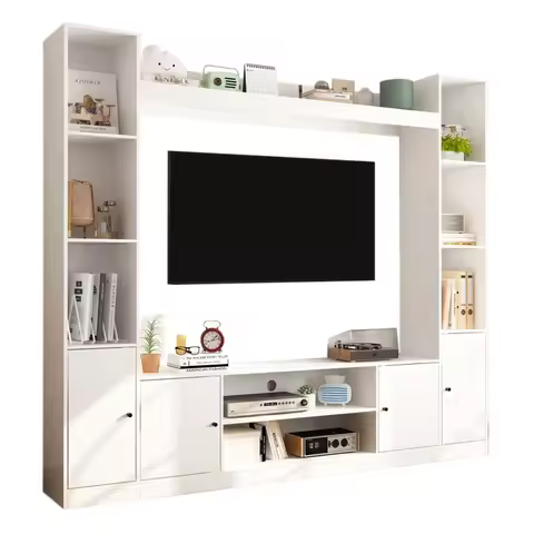 Standing 90 Inch Black Free Standing Floating Tv Stand Wall Mounted Modern 2022 Bookcases Wood