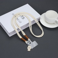 Raimondo Tali Selempang Anyaman Ikan Kucing Hitam Putih Casing Ponsel Liontin Kamera Ponsel