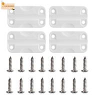 CAUSIXBDO 4Pcs/Set Cooler Hinge Replacement, PP Rectangular Cooler Hinges, With Screws High Intensit