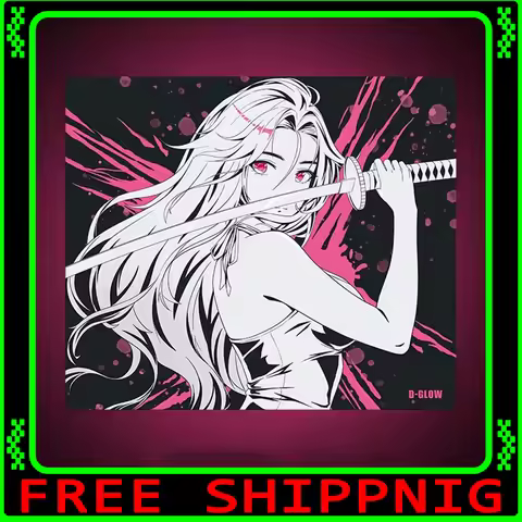 D-GLOW B4N Gaming Mousepad FPS Smooth and Speed Mouse Pad Skin-friendly Skidproof For CSGO APEX Valo