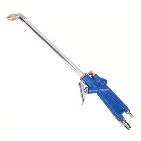 High Pressure Pneumatic Wash Gun Blow Dust Gun Long Nozzle Engine Oil Cleaner 109cm Hose Alloy EU