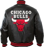 Men's Chicago Vintage Bulls Logo Bomber Style Jacket| National Basketball League Letterman Varsity J