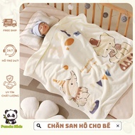 [New Arrival] Panda Kids Coral Fleece Blanket Size 80x80cm - HT818