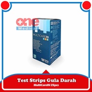Strip Multicare In Glucose | Gula Darah Test Strip Multicarein 25's