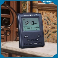 [Direrxa] Azan Prayer Alarm Clock Desk Clock Date Temperature Snooze Calendar Time Display Desk Clock for Desktop Praying Home