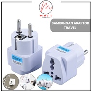 MATT Travel Converter Adapter / 3-Prong to 2-Prong Adapter Connection / Universal 3-Prong to 2-Prong
