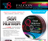 Senar PE X8 Falcon SEA HUNTER Super Kuat 300M PAKET 3 ROLL