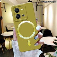 Softcase VIVO V25 5G / V25E Silikon PRO CAMERA TERBARU Fashion TOMBOL 3 IP KEREN BANGET Series Softc