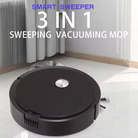 3 In 1 Smart Sweeping Robot Home Mini Sweeper Sweeping and Vacuuming Wireless Vacuum Cleaner Automat