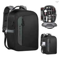 ღK&amp;F CONCEPT KF13.158 Camera Backpack Photography Storager Bag Side Open Available for 15.6in Laptop with Rainproof Cover Tripod Catch Straps Side Pockets Compatible with Canon///D