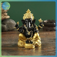 AA Elephant Statue Hindu Elephant God Statue Lord Ganesha Figurine Elephant God Sculpture Tabletop D