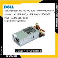 Dell Optiplex 390 790 990 3010 7010 9010 620s SFF 250w Power Supply AC250PS-00 L250PS-01 H250AD-00