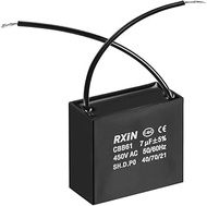 uxcell Ceiling Fan Capacitor CBB61 7uF 450V AC 2 Wires Metalized Polypropylene Film Capacitors 47x23