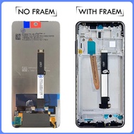 YY 6.67 "คุณภาพสูงสำหรับ Xiaomi Redmi Note 9 Pro 5G อะไหล่ดิจิทัลแผงประกอบจอแสดงผล LCD แบบสัมผัสหน้า