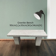 Stone Bench 1 set Light Grey of 900x300x340mmHeight or 1200x300x340mm