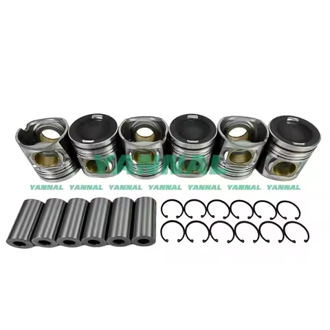 Complete Diesel Engine Construction Machinery Piston 23411-84400 For Hyundai D6Cb Engine Parts