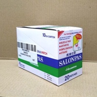 Salonpas Patch For Pain Relief 20's x (10 small box) Exp-09/25